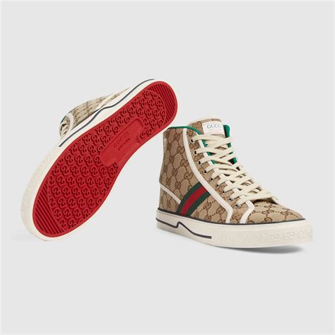 tenis gucci rojos hombre|gucci tennis 1977 price.